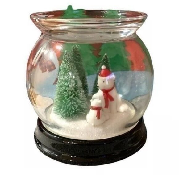 Bath & Body Works POLAR BEAR Cloche Pedestal Candle Holder - Picture 1 of 4